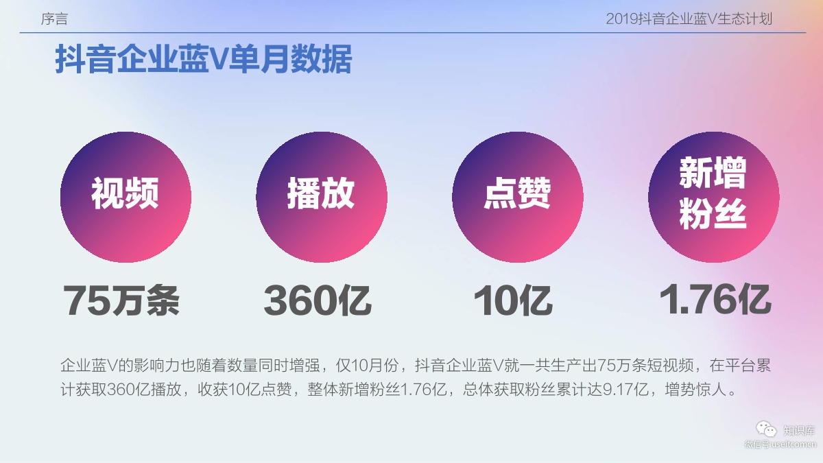 抖音2019抖音企业蓝v生态计划