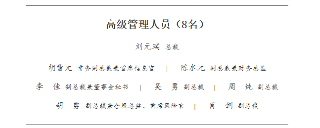 长江证券领导班子