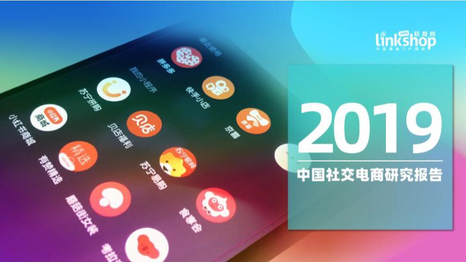 联商网：2019中国社交电商研究报告