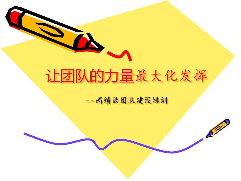 让团队的力量最大化发挥--高绩效团队建设培训