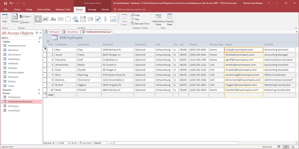 Adjust Fields