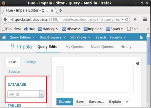 选择一个数据库