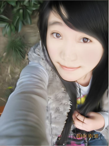 Photoshop把MM手机照片转为手绘效果