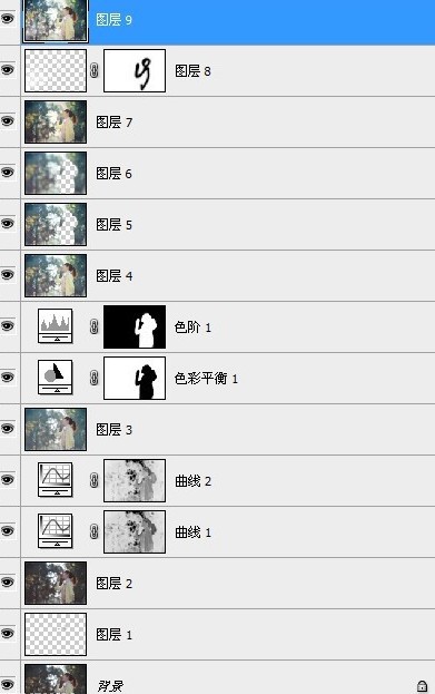 用Photoshop美化气质美女外景照片