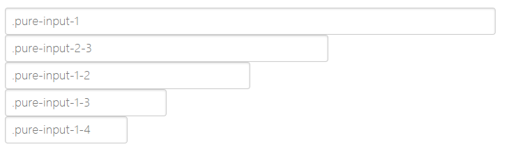 Input Sizing