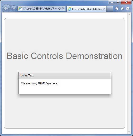 Flex Text Control