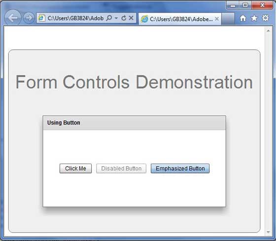 Flex Button Control
