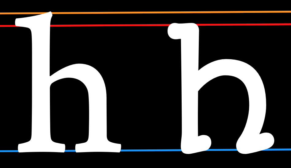 Ascender height