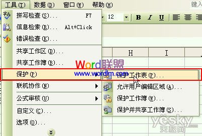 Excel表格中给单元格加密 让其无法修改