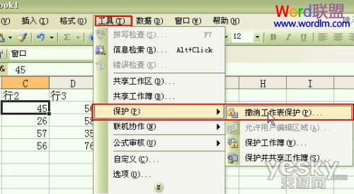 Excel表格中给单元格加密 让其无法修改