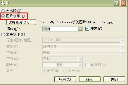 轻松给Word2007文件加图片和文字水印方法