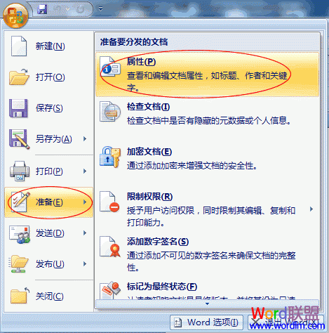 Microsoft Word2007如何设置文档的个人信息