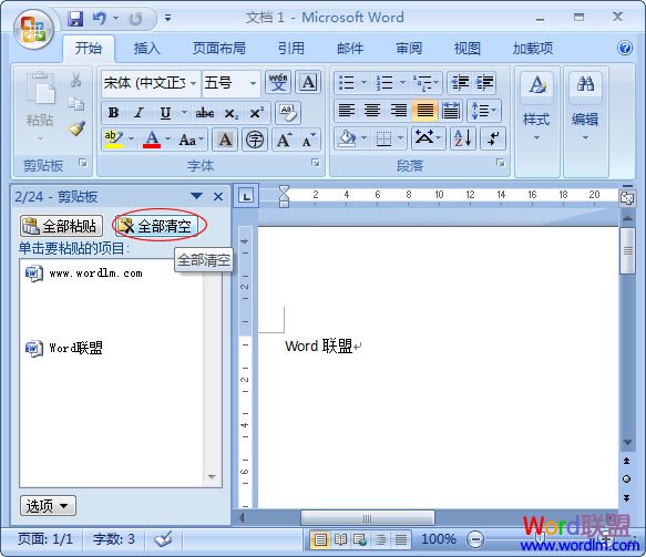 清除剪贴板所有内容