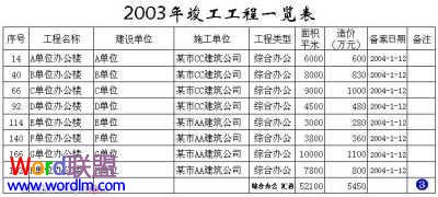 打印预览结果