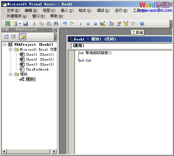 Microsoft Visual Basic 窗口