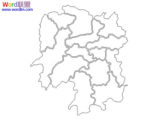 WPS演示中使用自定义动画绘制城市轮廓图