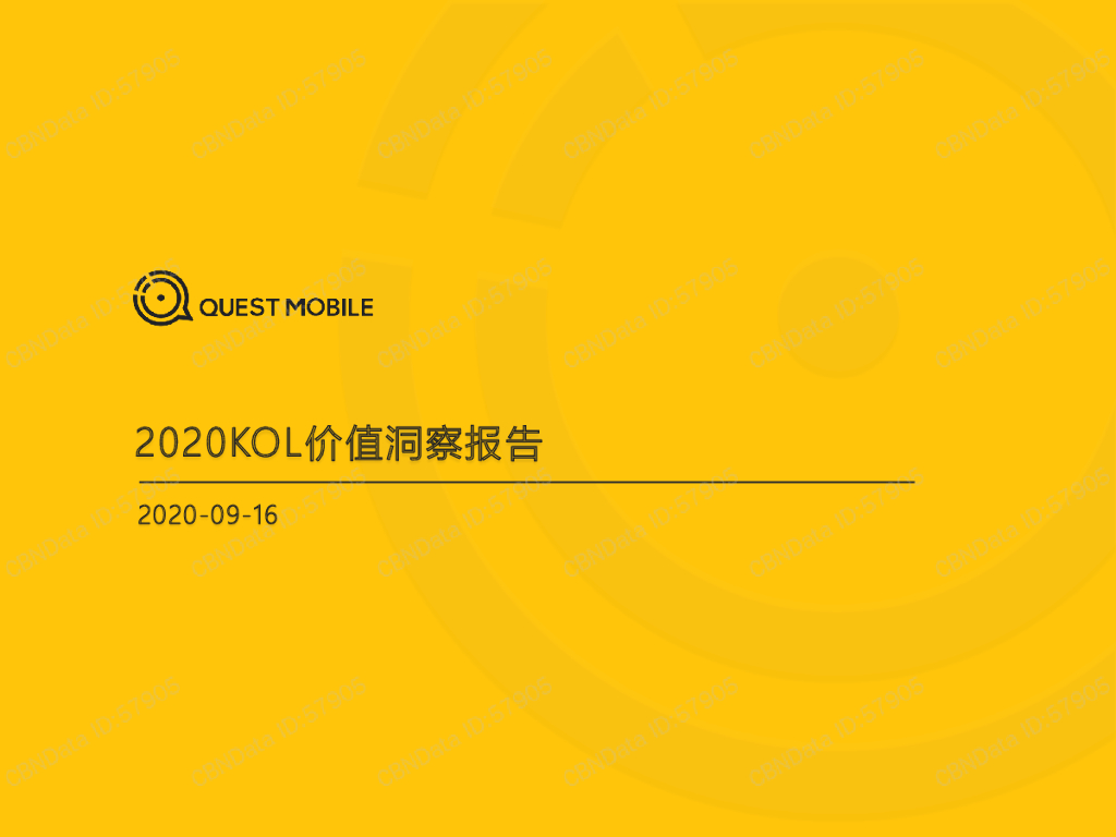 QuestMobile：2020 KOL价值洞察报告