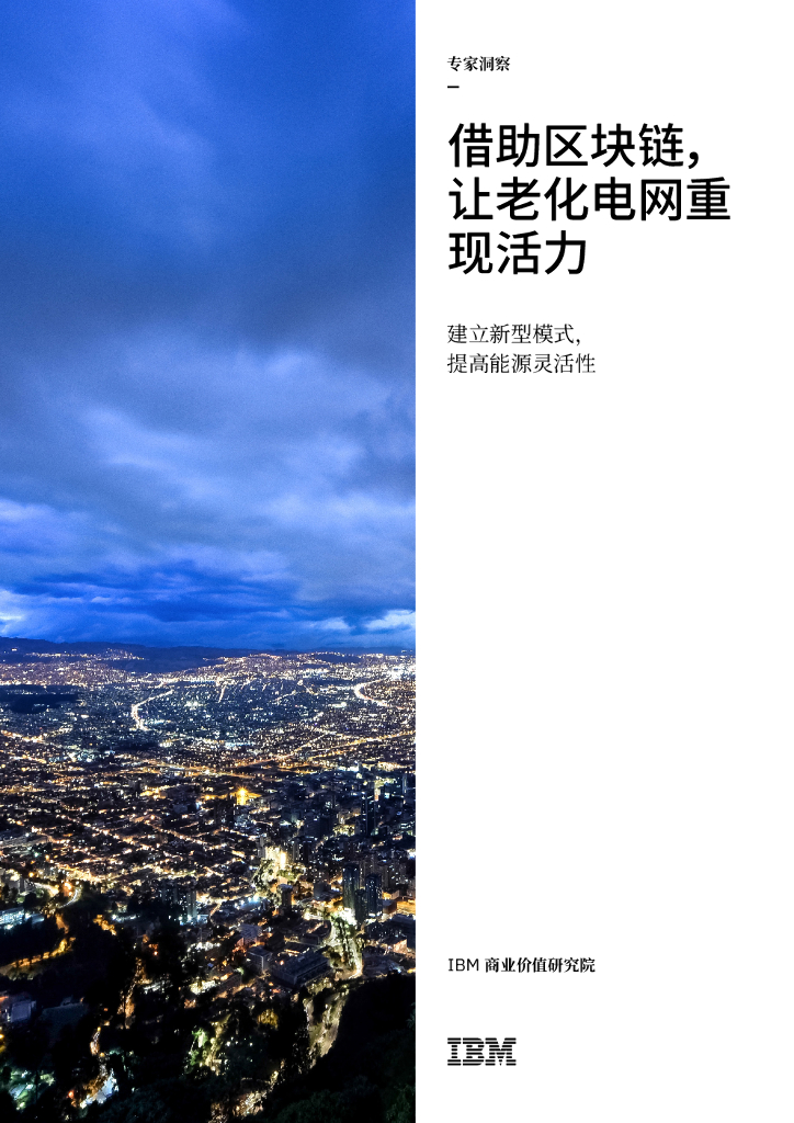IBM商业价值研究院：建立新型模式，提高<em>能源</em>灵活性-借助区块链，让老化电网重现活力 海报