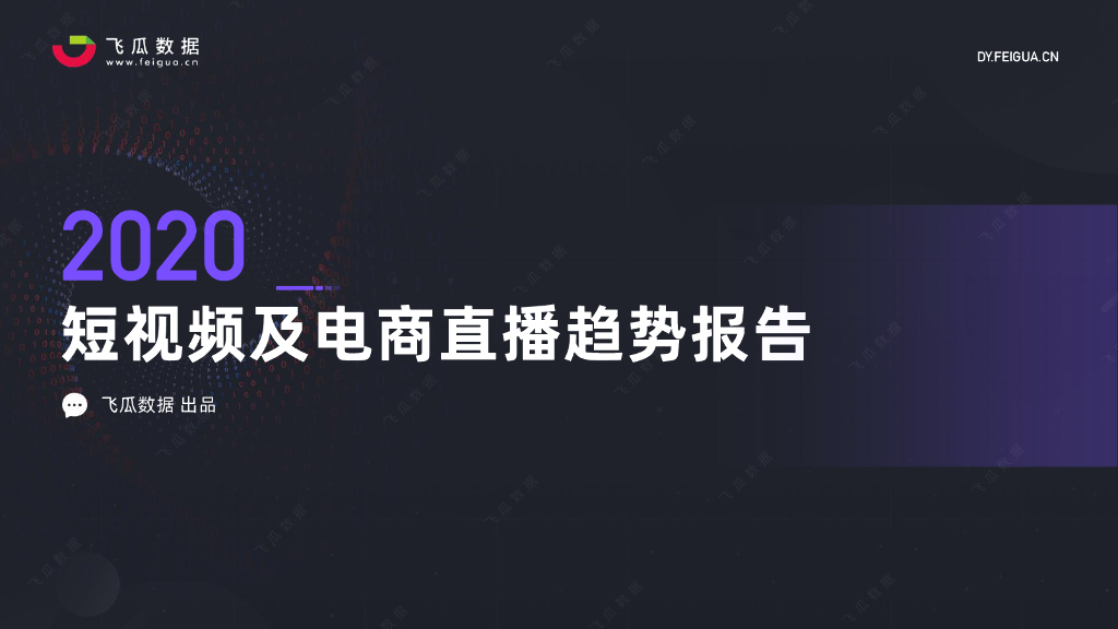飞瓜数据：2020年短视频及电商直播趋势报告