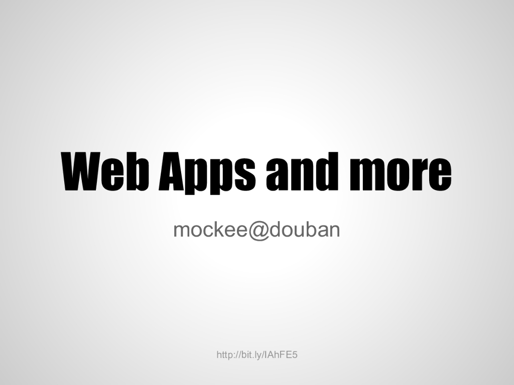 Web App and more（英文版）