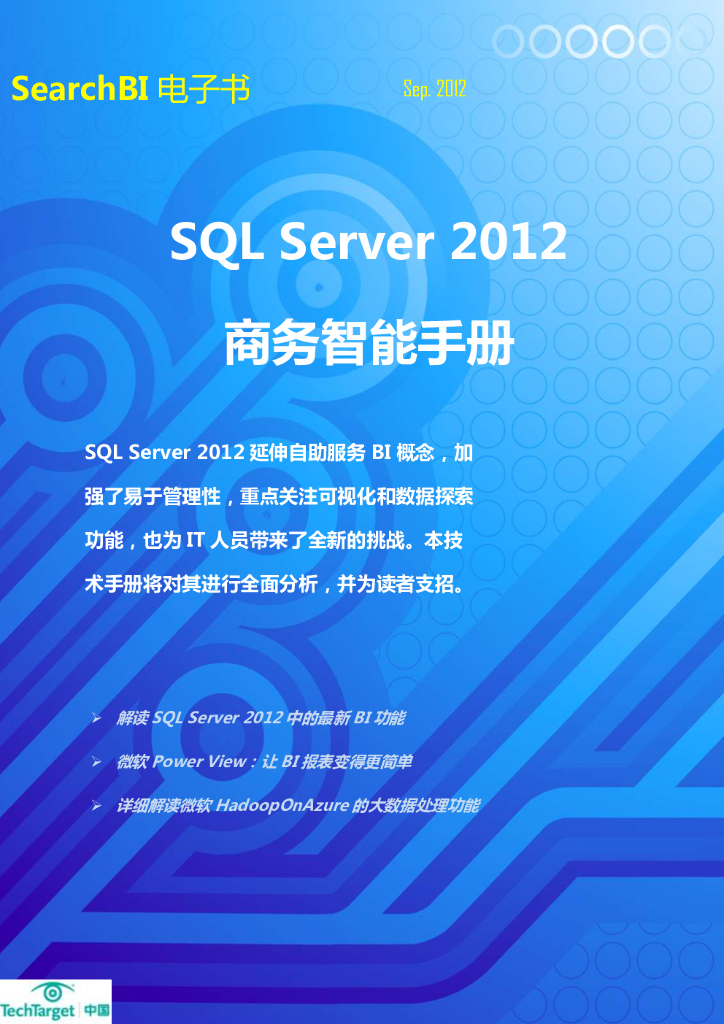 TechTarget：SQL Server 2012商务智能手册