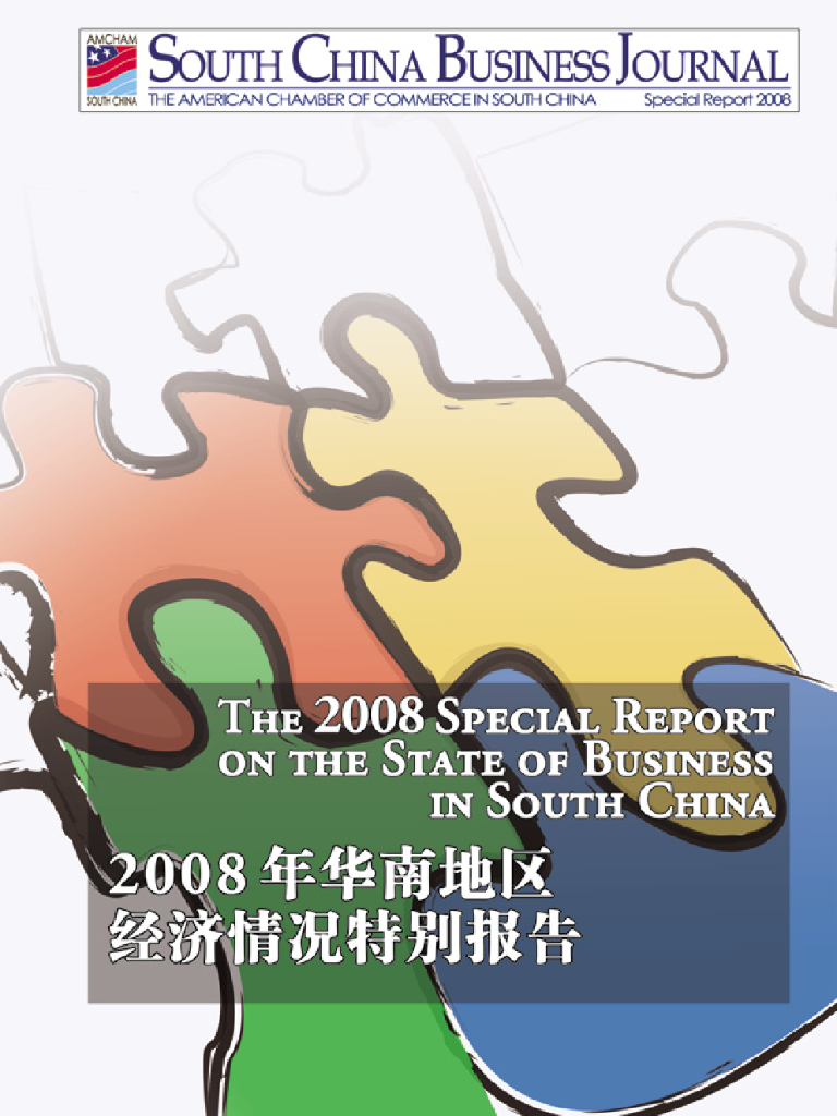 华南美国商会：2008年华南地区经济情况特别报告