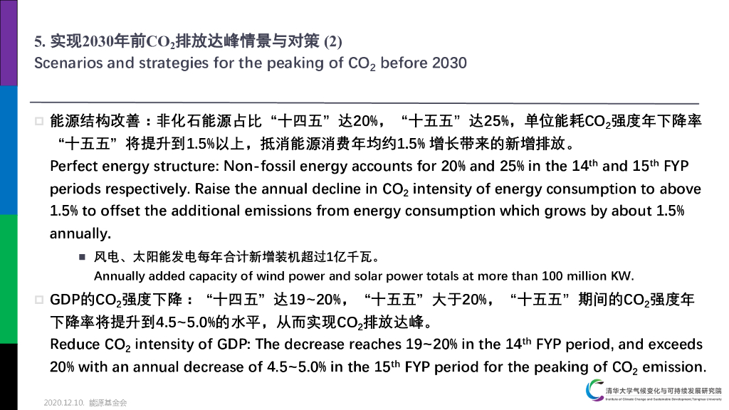 能源基金会&清华大学：碳中和导向下CO2排放达峰及“十四五”规划_第8页