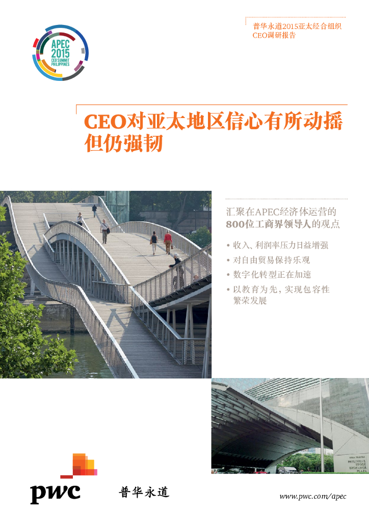 普华永道：2015亚太经合组织CEO调研中国报告