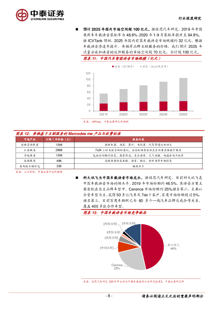 中泰证券：Cerence：人工智能助力未来出行：车智能化海外公司系列报告_第8页