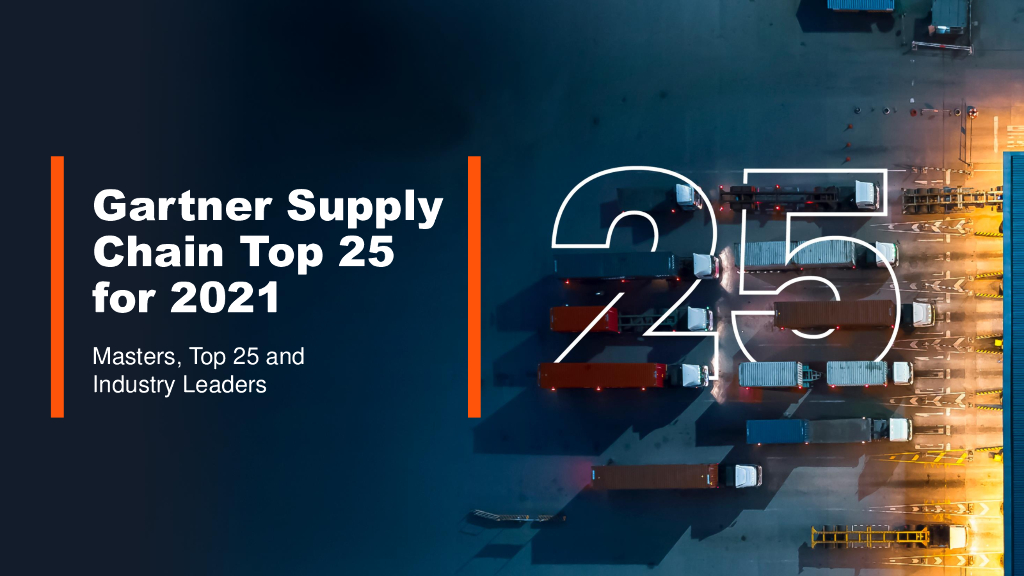Gartner：2021年Gartner<em>供应链</em>全球前25强（英文版） 海报