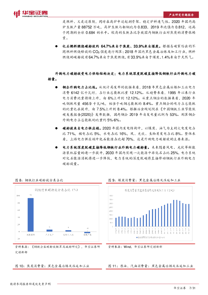华宝证券：未来十年投资上万亿，关注低碳技术提供者-钢铁行业碳中和深度研究报告_第7页