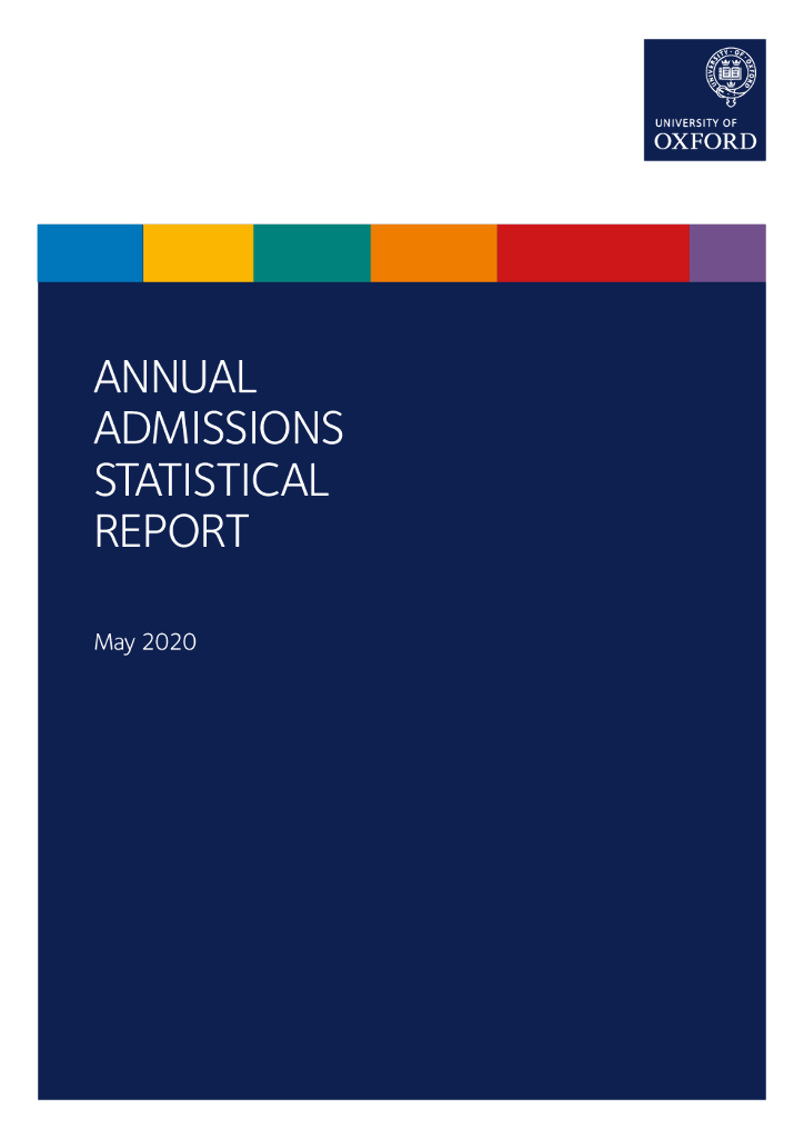 牛津大学：2020年度招生统计报告（英文版）