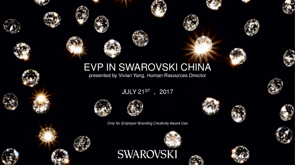 施华洛世奇：2017中国雇主品牌电影节演讲嘉宾PPT