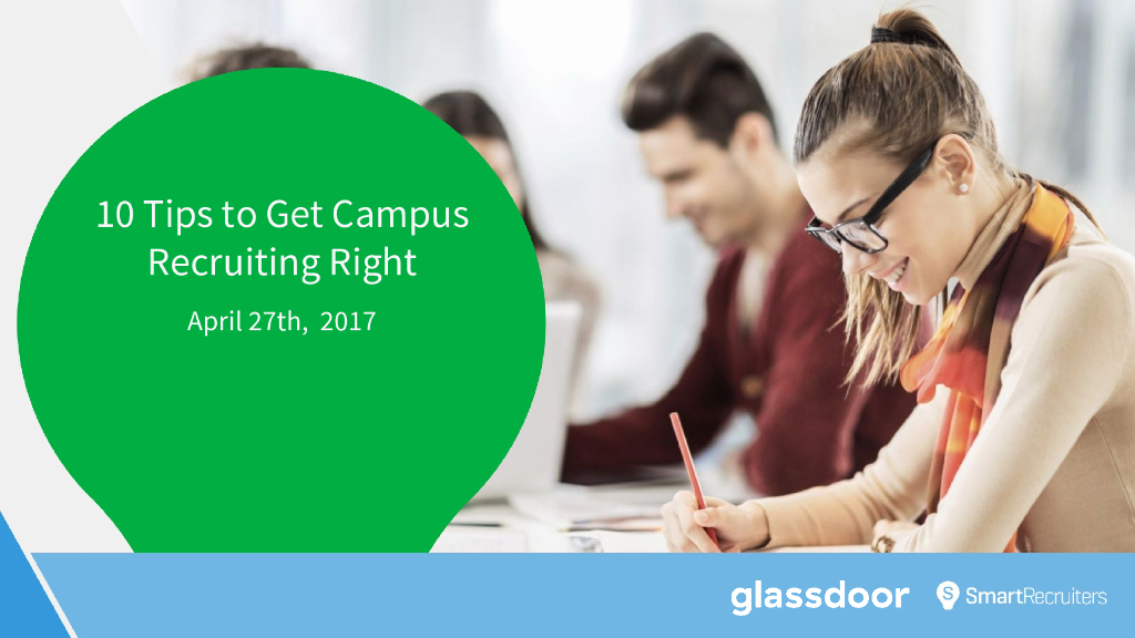 glassdoor：正确进行校园招聘的10大建议（英文版）