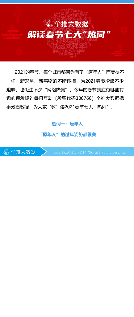 个推大数据：解读春节七大“热词”2021