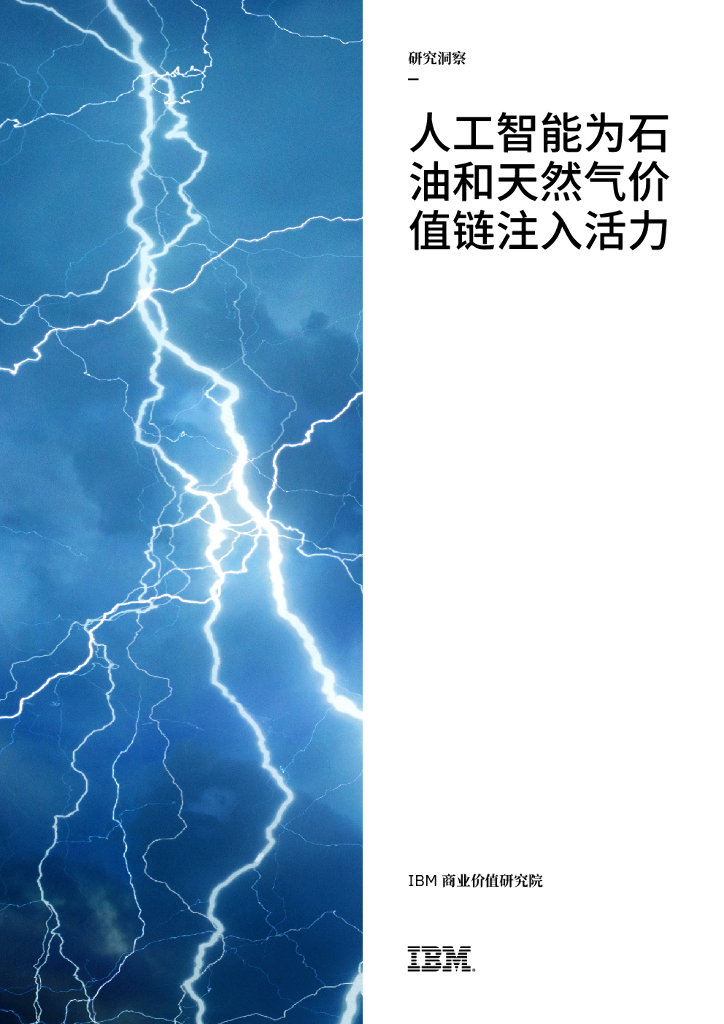 IBM 商业价值研究院：<em>人工智能</em>为石油和天然气价值链注入活力 海报