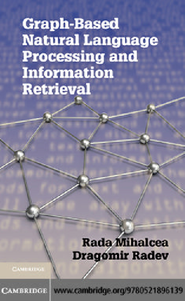 Rada Mihalcea：Graph-based Natural Language Processing and Information Retrieval（英文版）