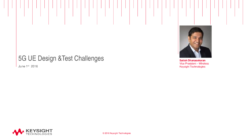 KeySight：5G UE Design &Test Challenges