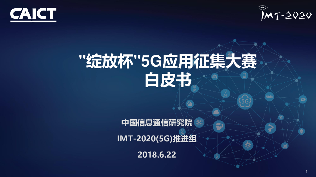 IMT-2020推进组：5G应用白皮书