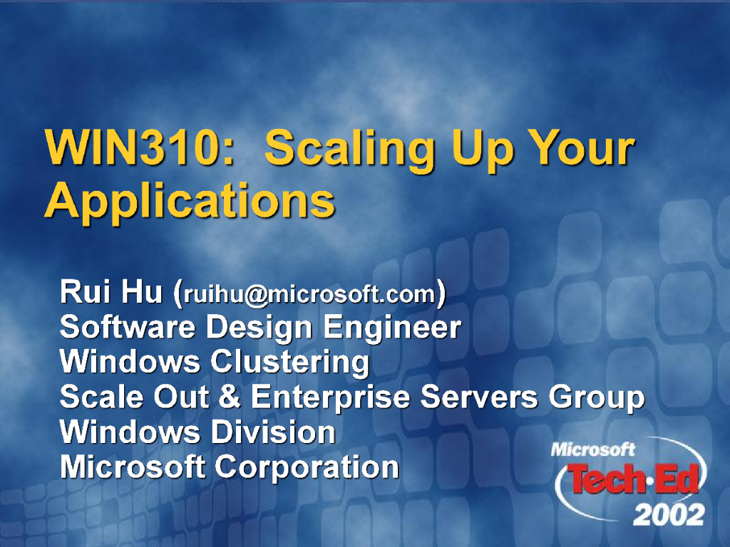 微软：Scaling Up Your Applications