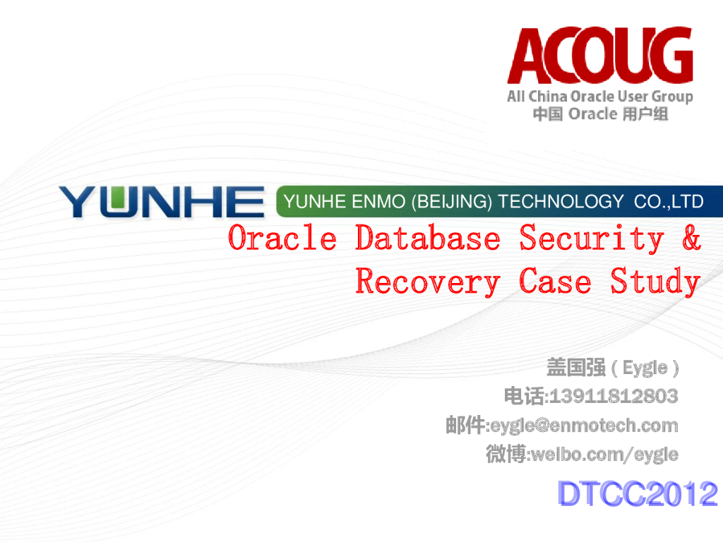 Oracle之道 - 数据库安全与深入恢复实践