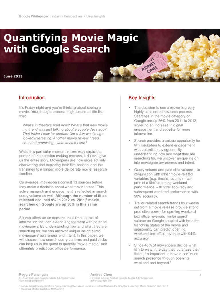 谷歌票房预测模型：Quantifying Movie Magic with Google Search（英文版）