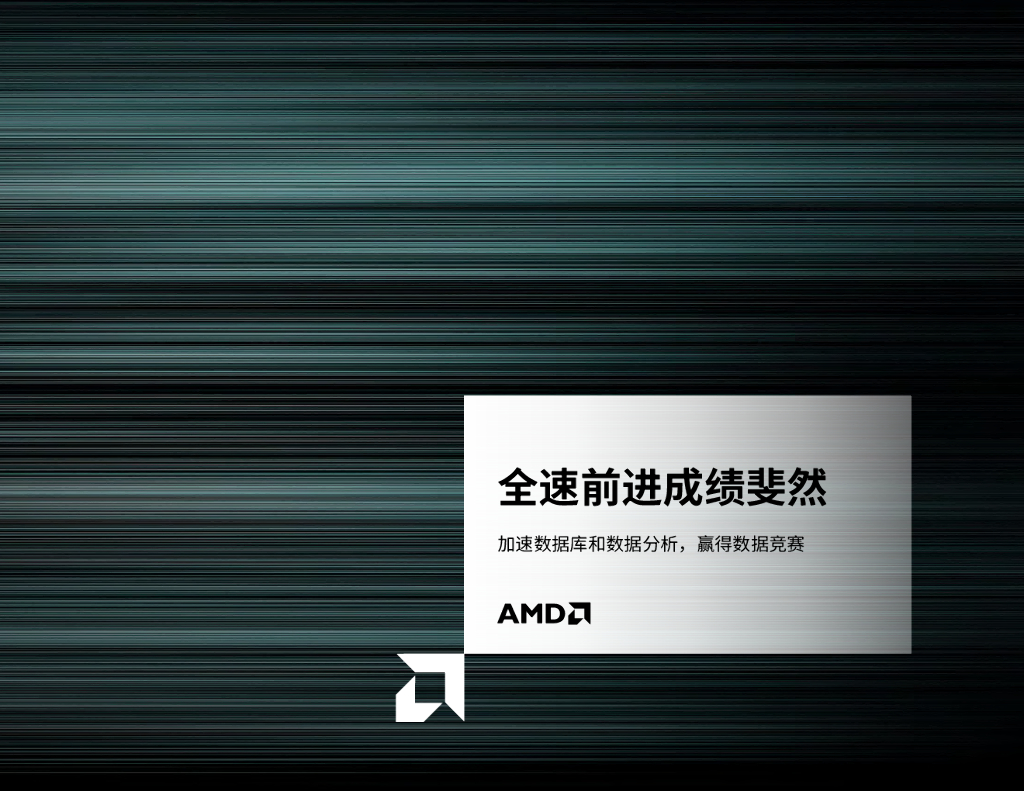 AMD：全速前进成绩斐然——加速数据库和数据分析，赢得数据竞赛