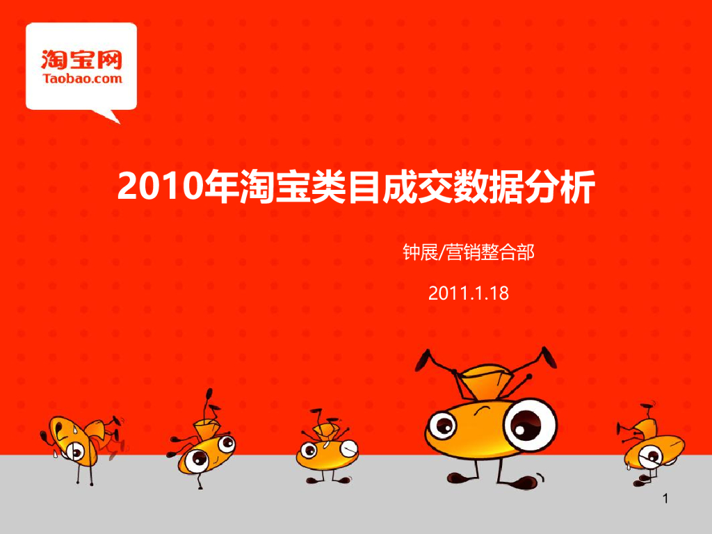 2010年淘宝主要类目成交数据分析