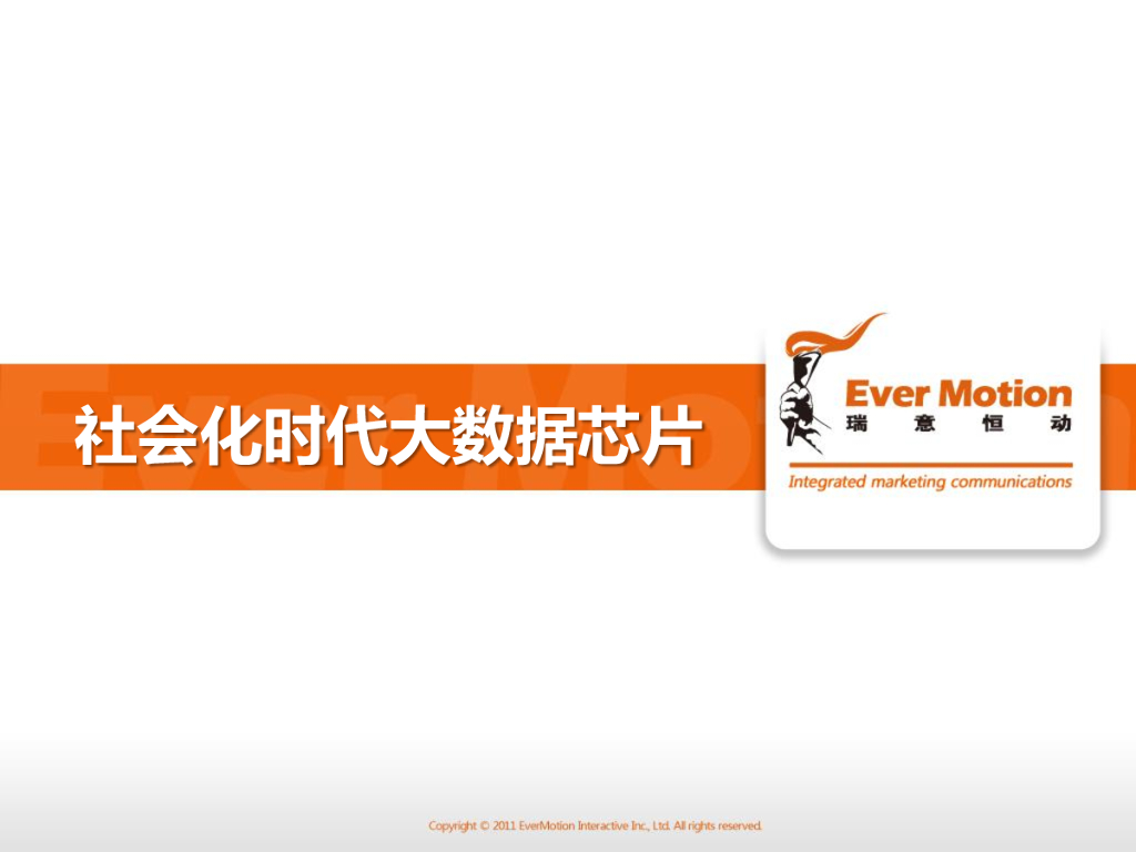 瑞意恒动：社会化时代大数据芯片主题分享