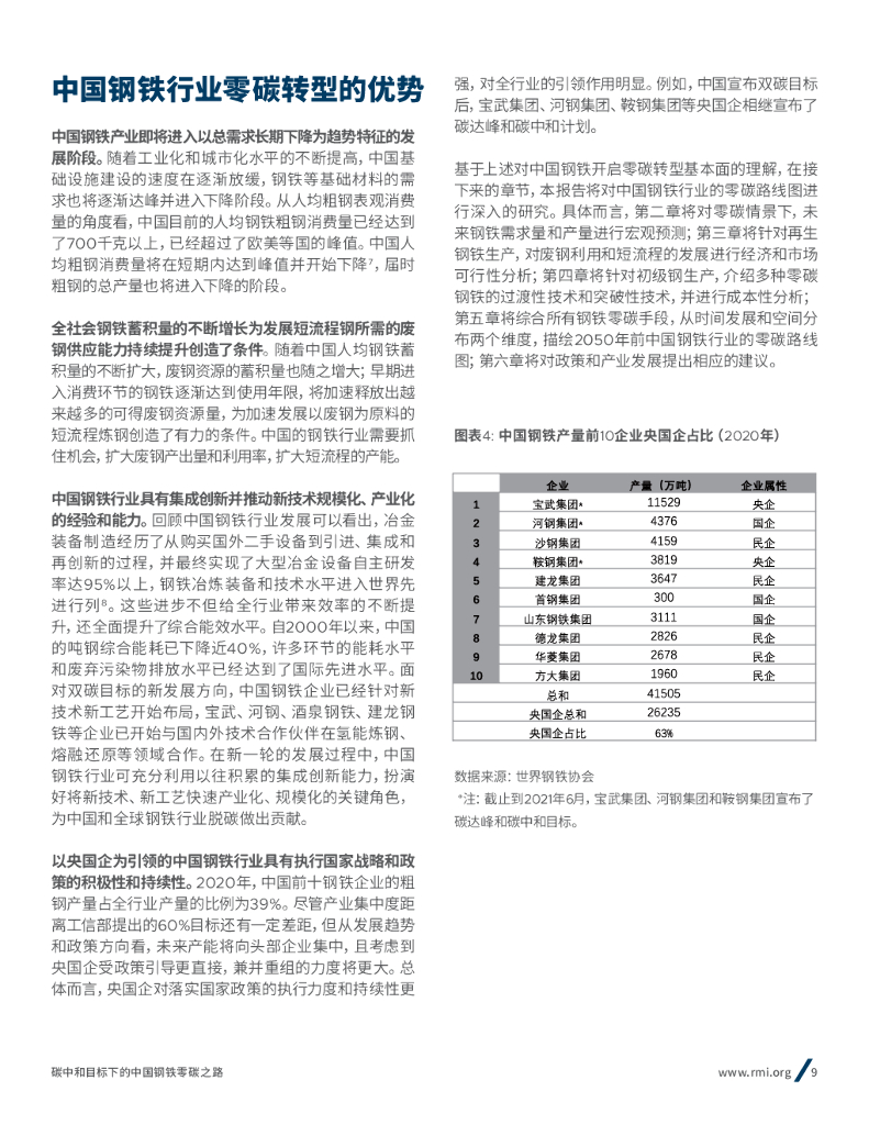 落基山研究所：碳中和背景下的中国钢铁零碳之路_第9页