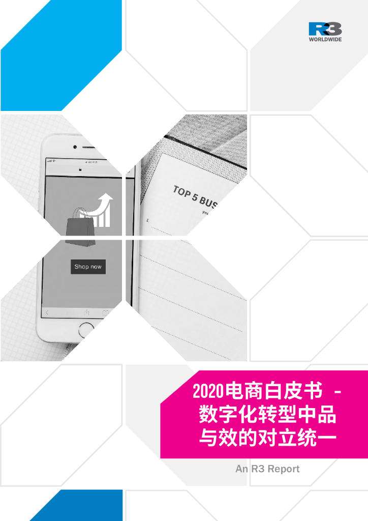 R3胜三：2020电商白皮书——<em>数字化转型</em>中品与效的对立统一 海报