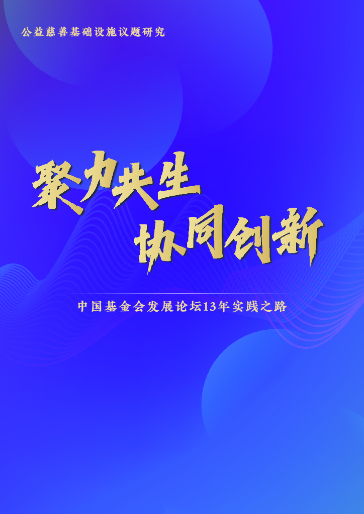 敦和慈善基金会：公益慈善基础设施议题研究——中国基金会发展论坛13年实践之路