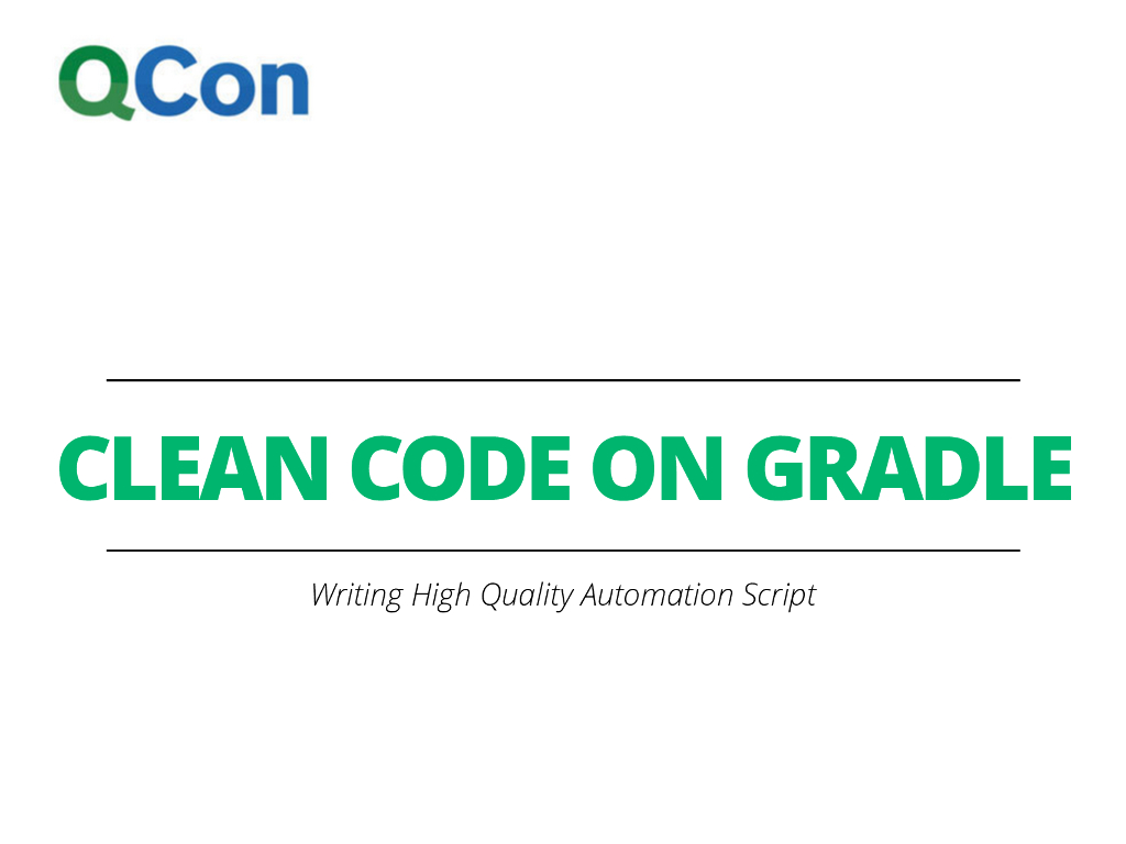 CLEAN CODE ON GRADLE