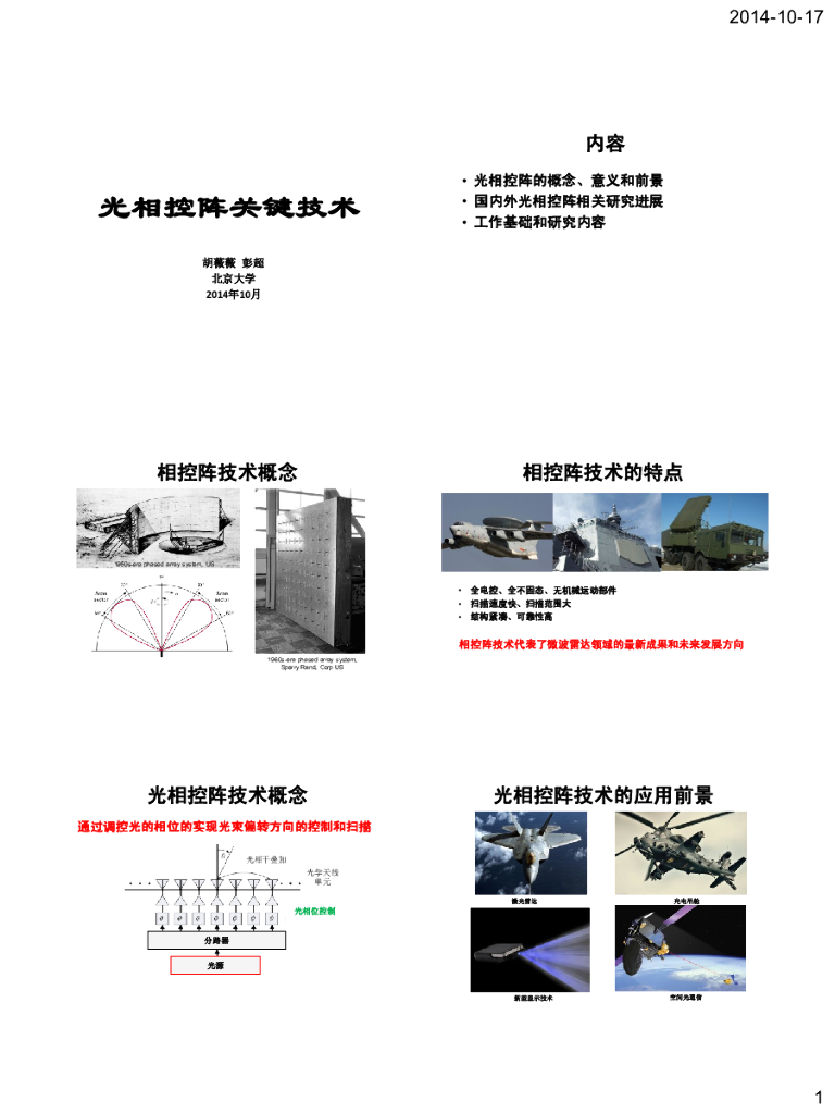 北京大学：光相控阵关键技术